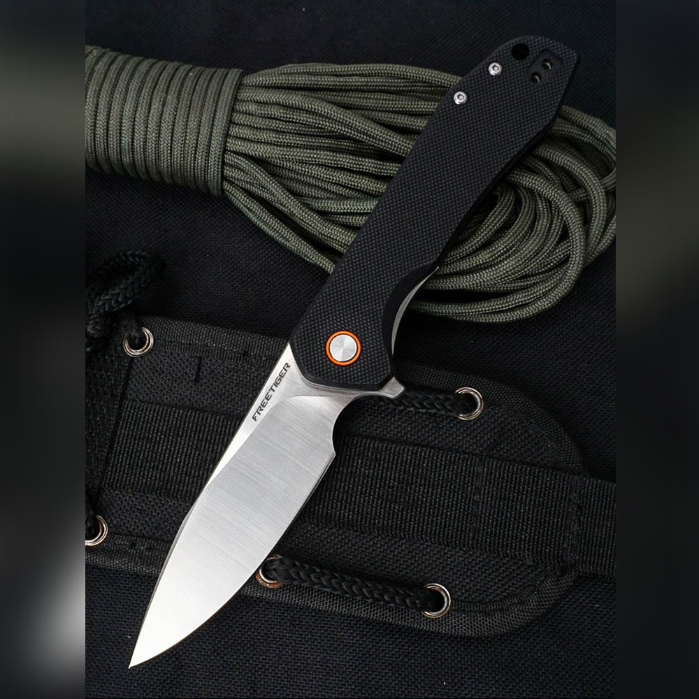 FREETIGER FT914 Folding Knife G10 Handle D2 Blade Ball Bearing Gift ...