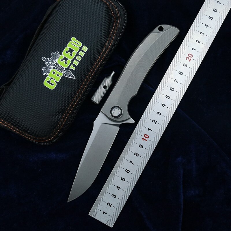Green Thorn Overkill Folding Knife VG10 Titanium Tactical EDC