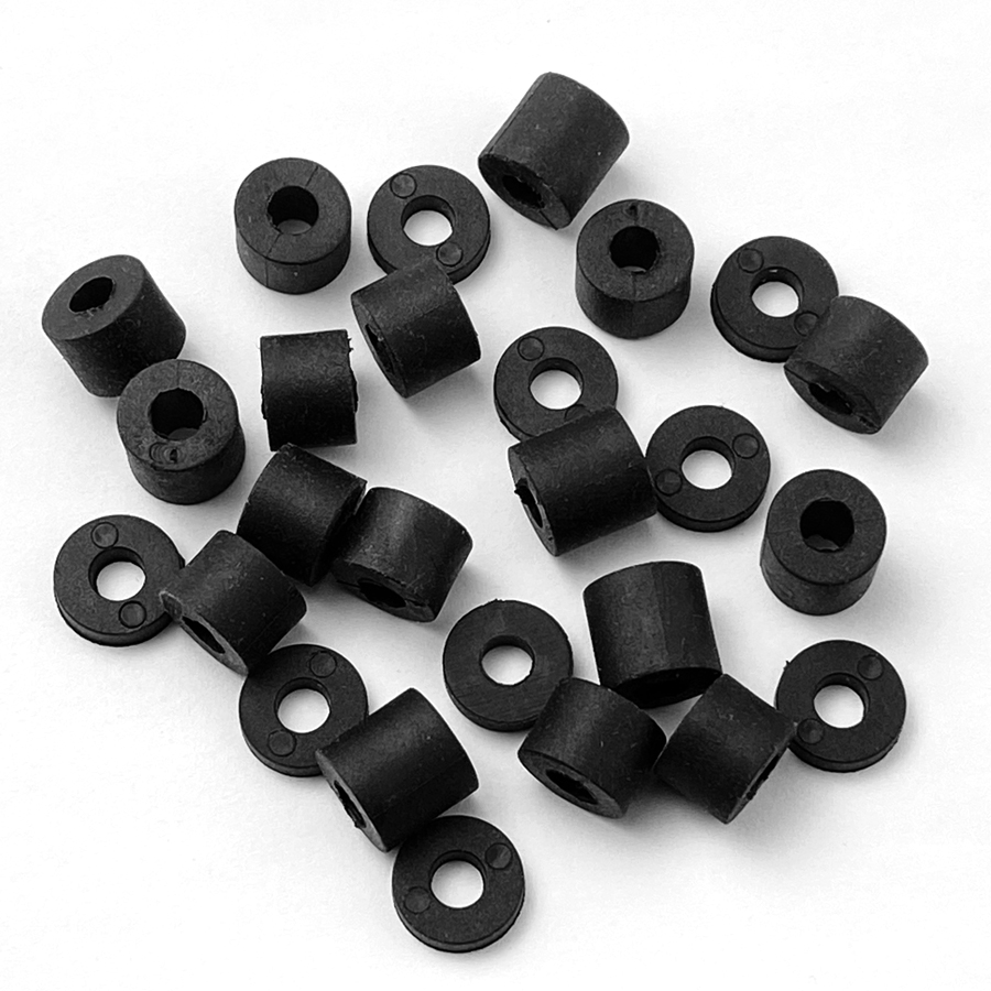 6 Sets Kydex Holster Tuckable Screw Hardware Kit – Black Metal & Rubber, Sheath Fitting