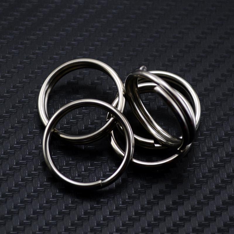 Tuff Key Rings Key Ring Buckle Titanium Alloy TC4 Round Simple Traditional DIY Keychains